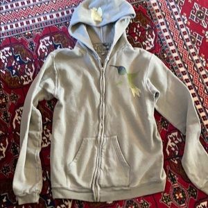 Free City hooded zip up sweatshirt.